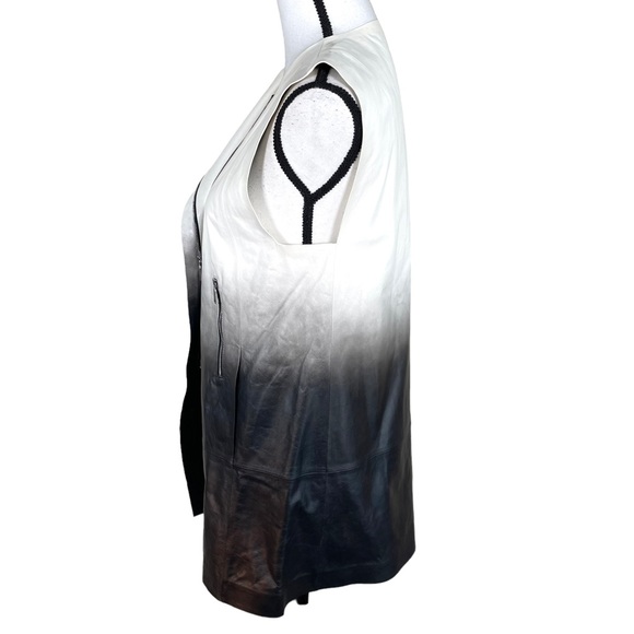 Lafayette 148 Yuri Degrade Lamb Leather Ombre Vest - Picture 3 of 10